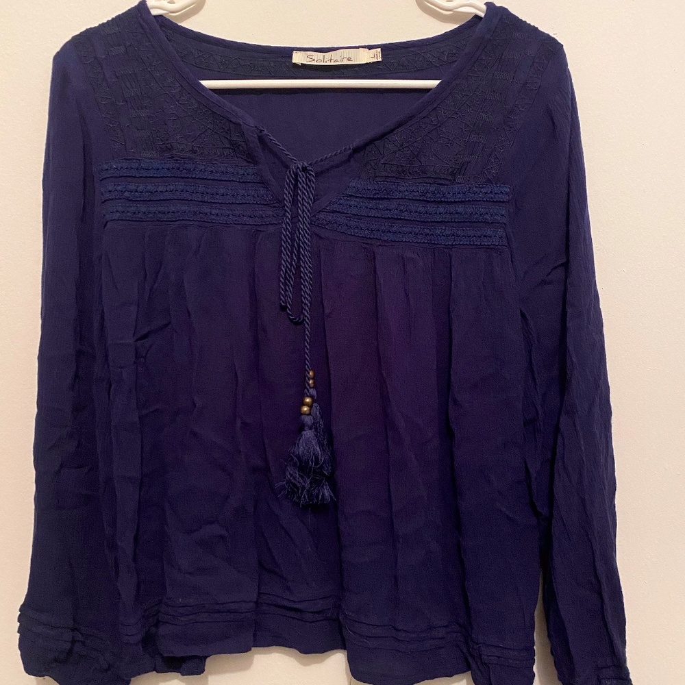 Dark Blue Blouse
